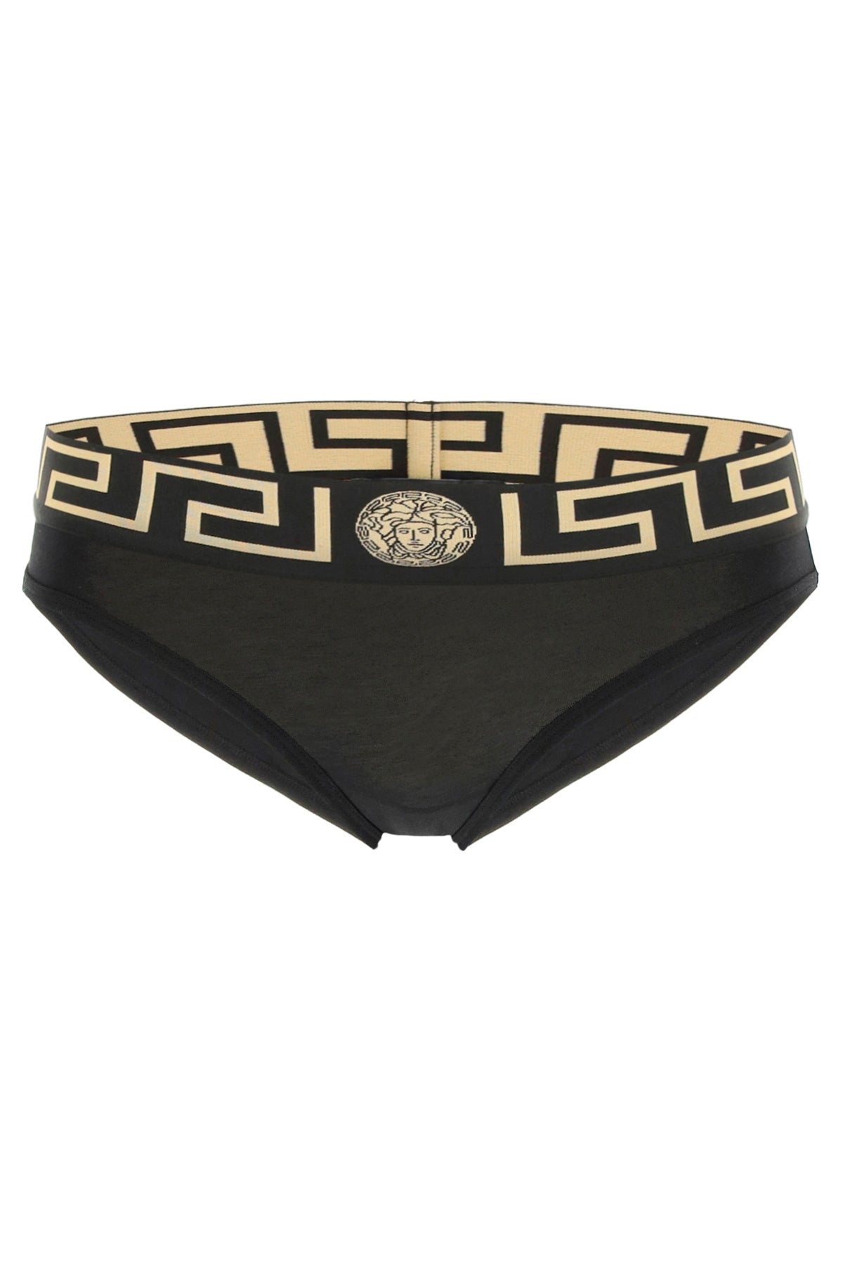 Greca Border Briefs  - Nero