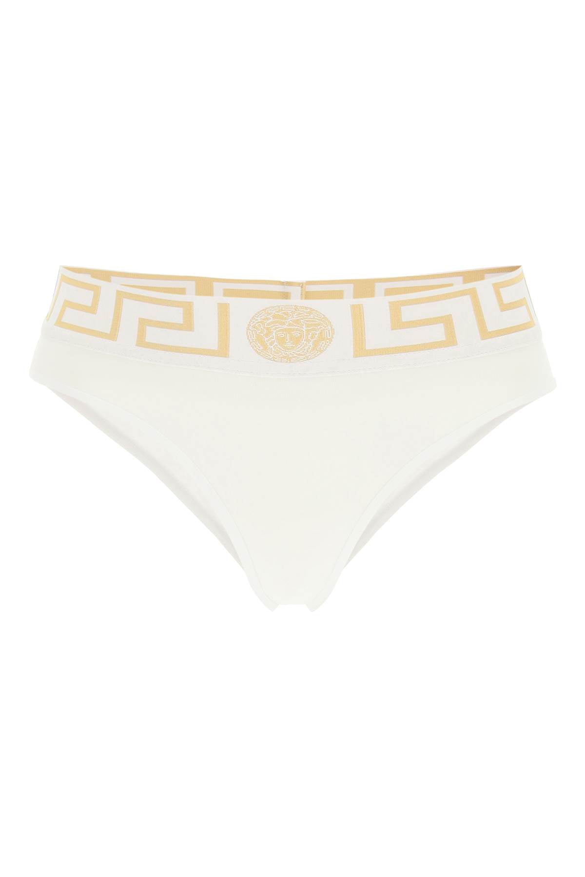 Greca Border Briefs  - White