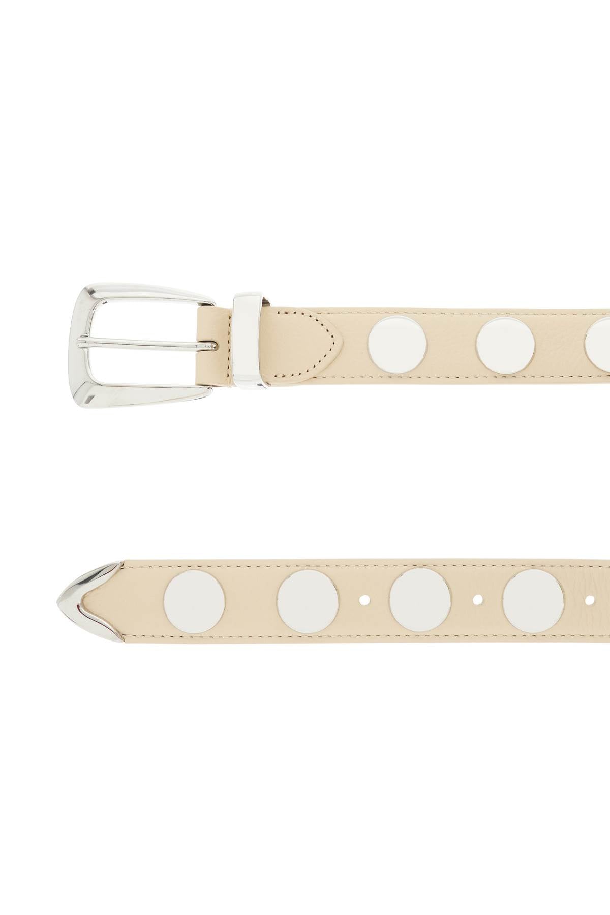 Benny Studded Belt With  - Neutro