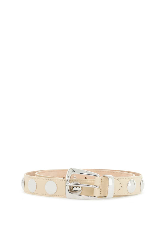 Benny Studded Belt With  - Neutro