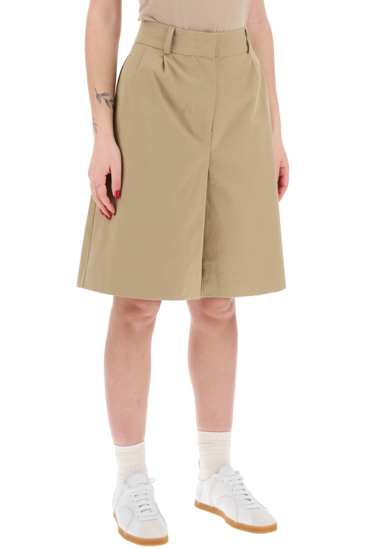 "organic Cotton Jane Bermuda Shorts  - Beige