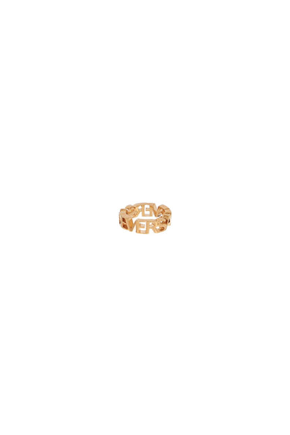 Ring With Logo Design  - Gold