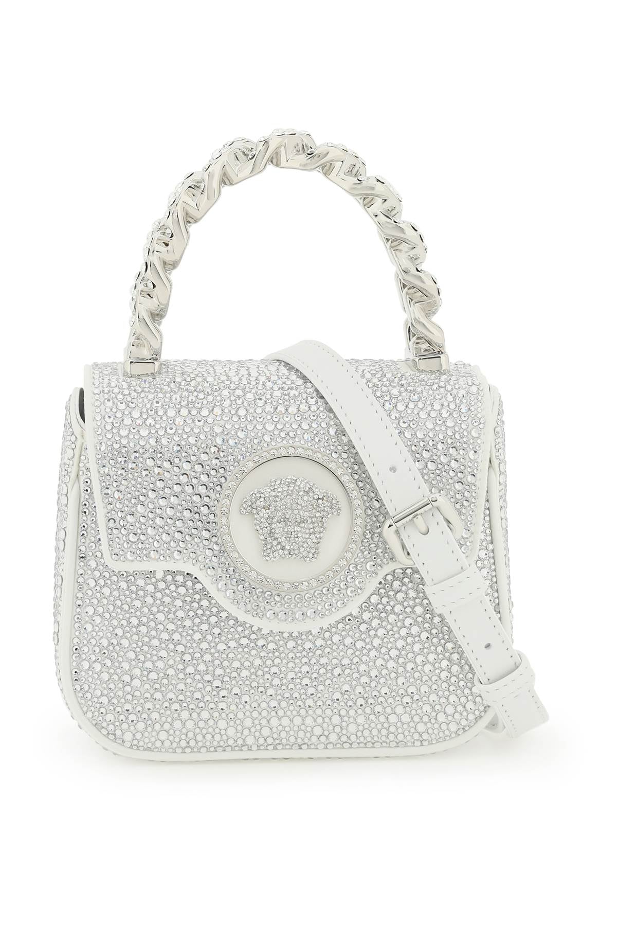 La Medusa Handbag With Crystals  - Argento