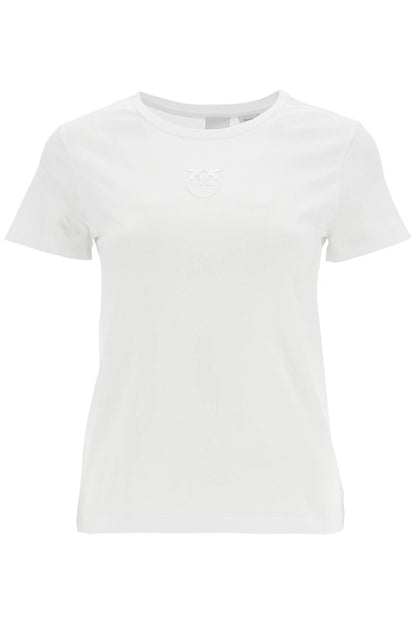 Short-sleeved T-shirt With Embroidery  - White