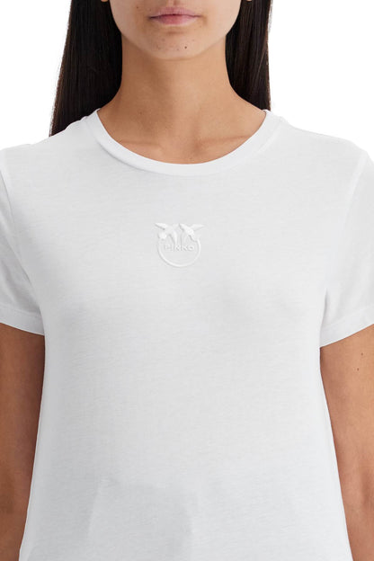 Short-sleeved T-shirt With Embroidery  - White