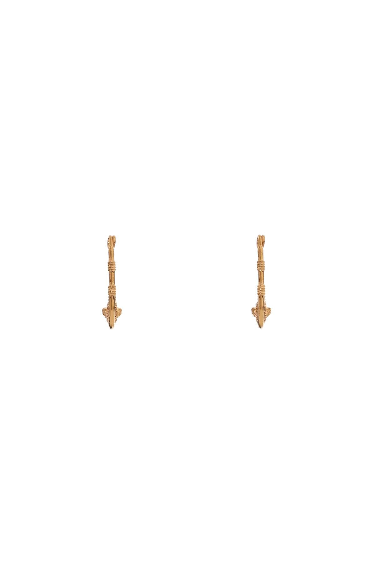 Safety Pin Earrings  - Gold