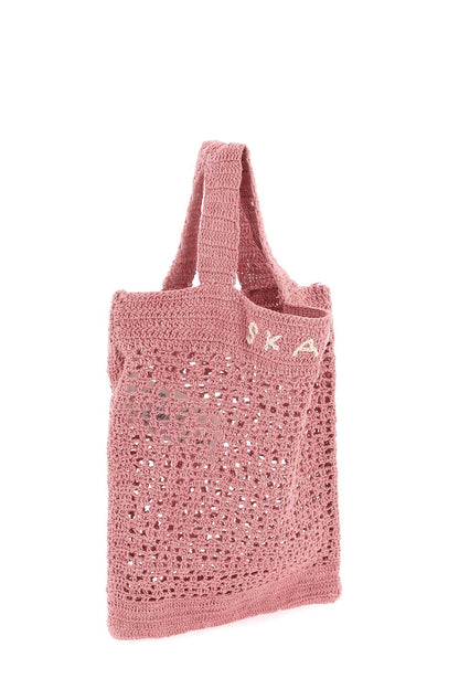 Evalu Crochet Handbag In 9  - Pink