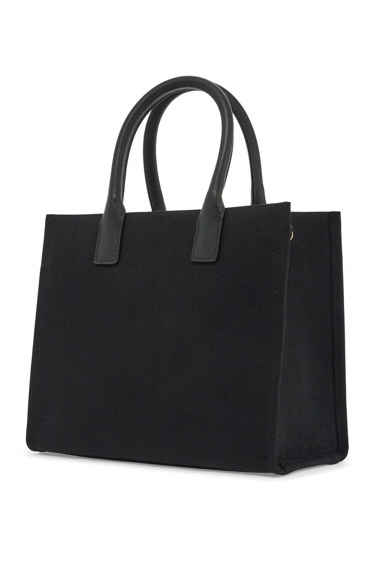 Canvas Small La Medusa Tote Bag  - Black