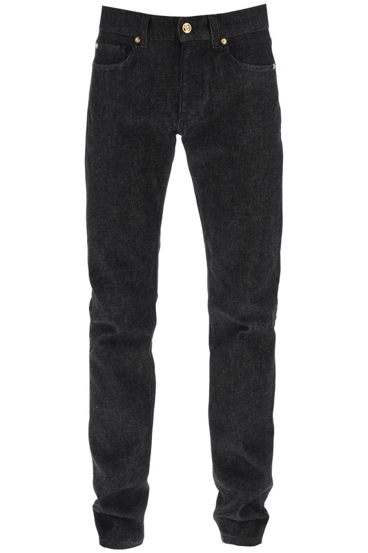 Medusa Flame Jeans  - Nero