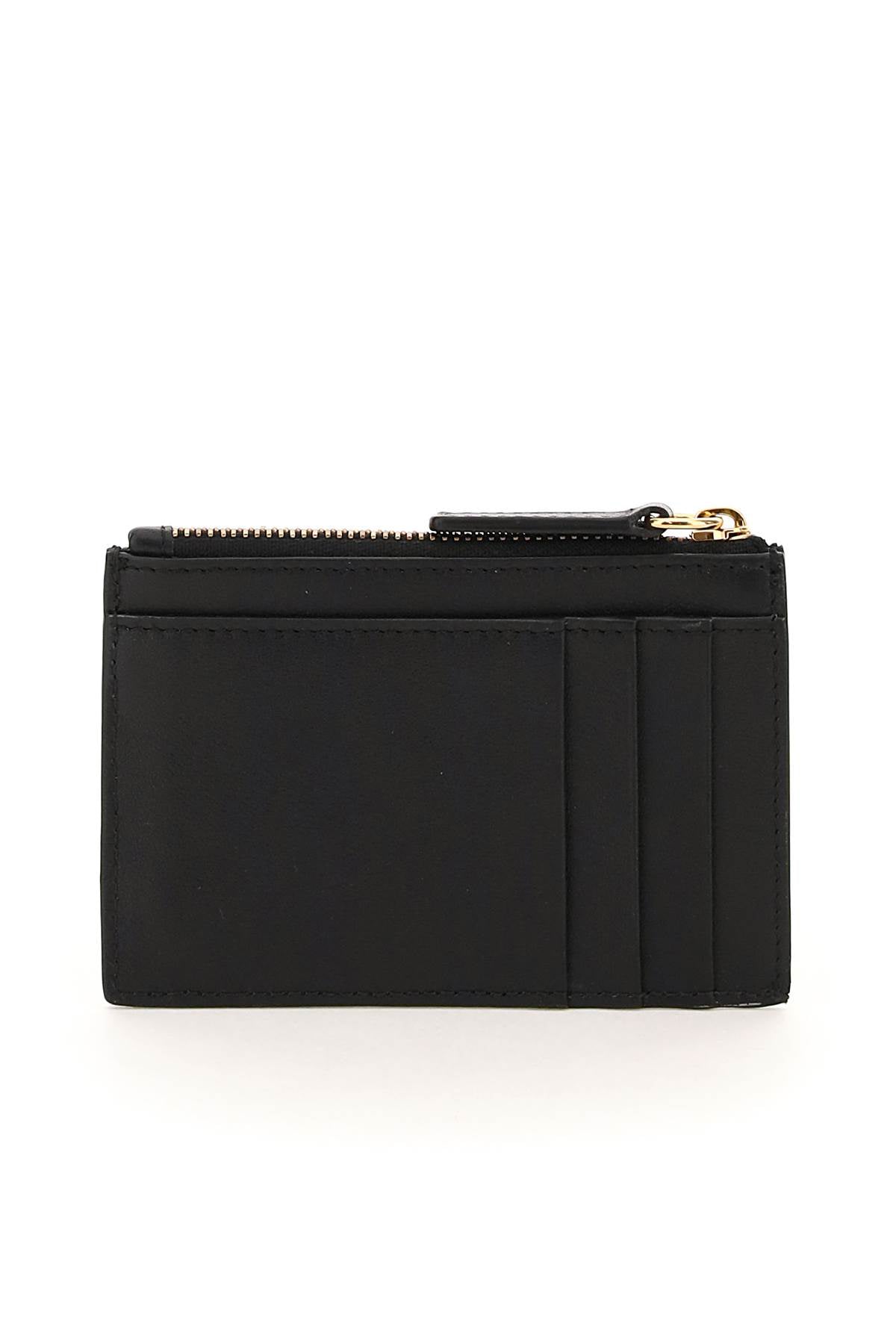 Medusa Zipped Cardholder  - Black