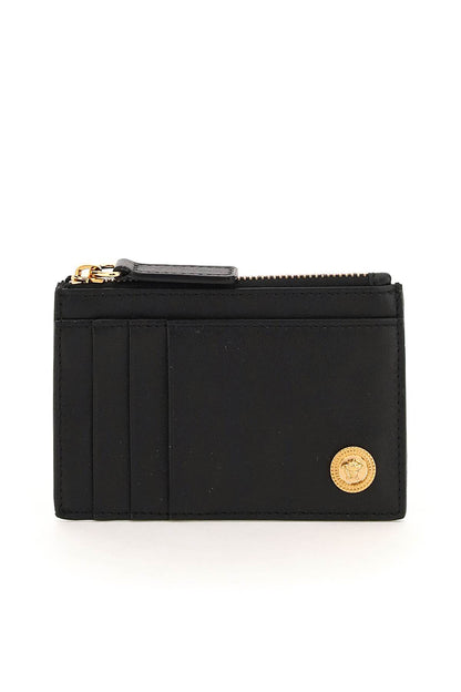 Medusa Zipped Cardholder  - Black