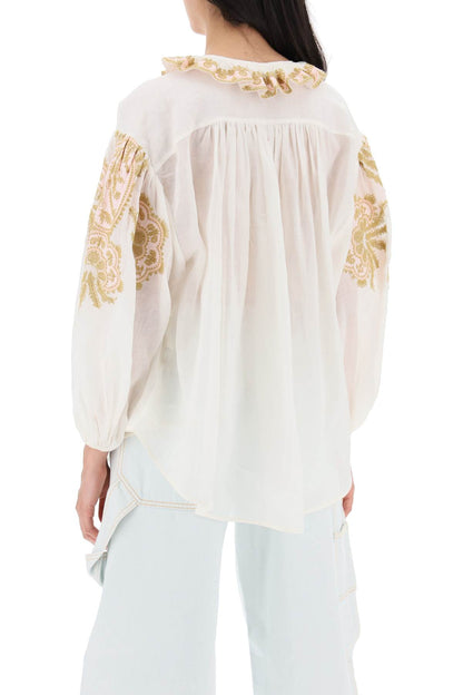 "ramie Blouse Made  - White