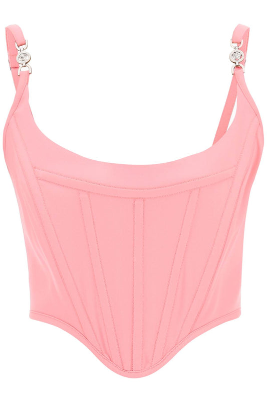 Monogram Corset Top  - Rosa