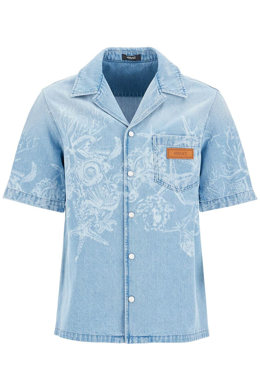 Barocco Sea Denim Shirt  - Blue