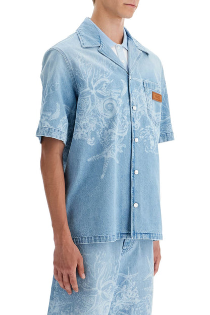 Barocco Sea Denim Shirt  - Blue