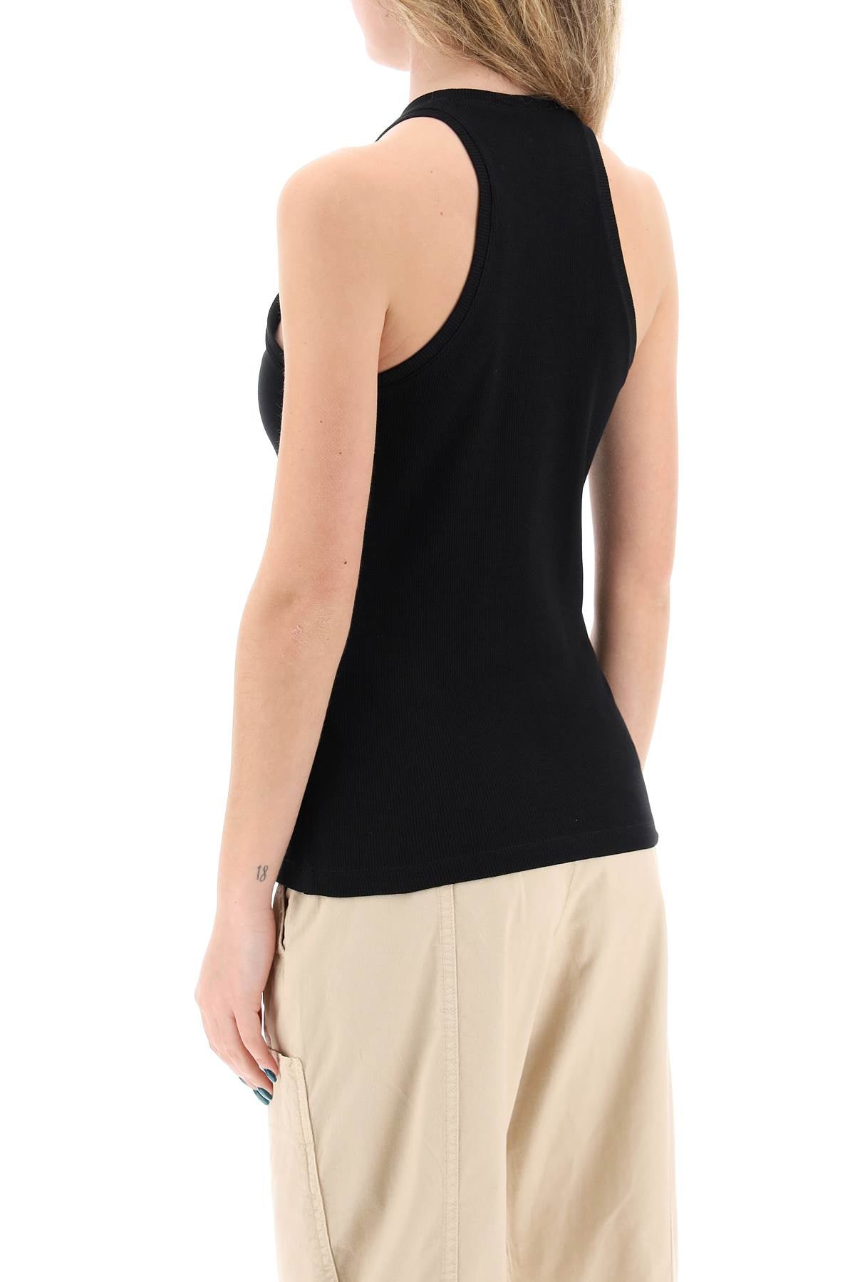 Sleeveless Top With  - Nero