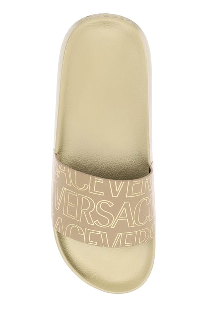 Versace Allover Slides  - Oro