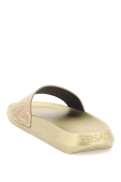 Versace Allover Slides  - Oro