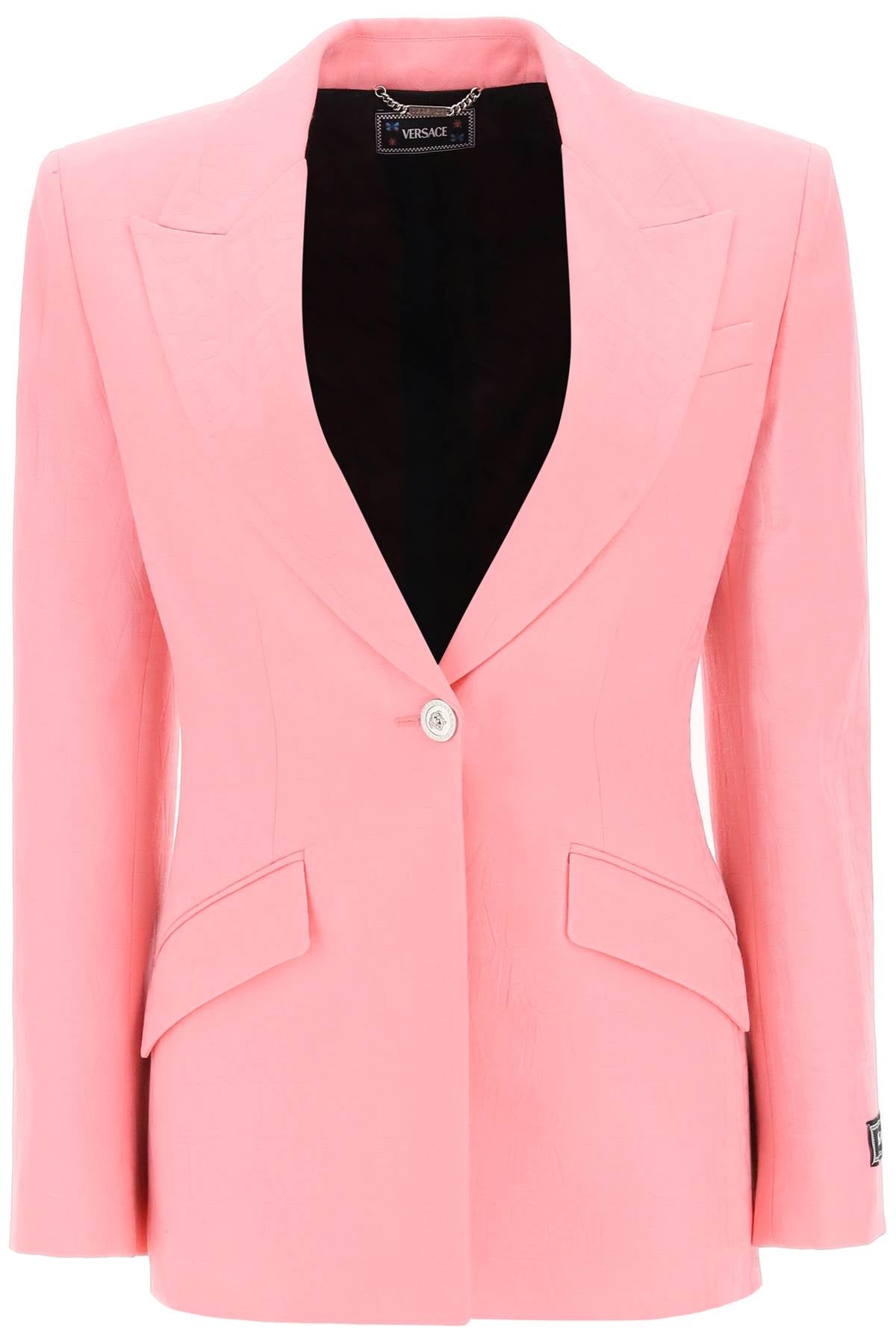 'versace Allover' Single-breasted Jacket  - Rosa