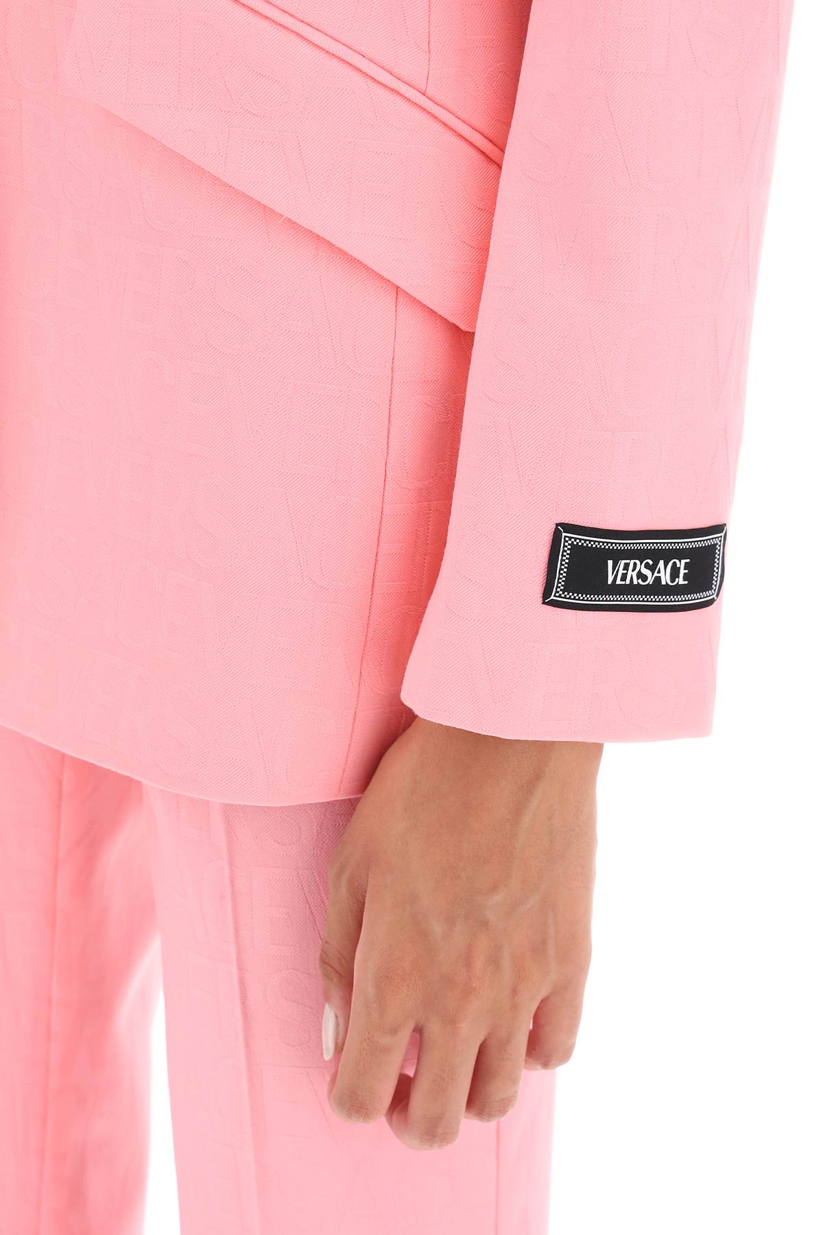 'versace Allover' Single-breasted Jacket  - Rosa