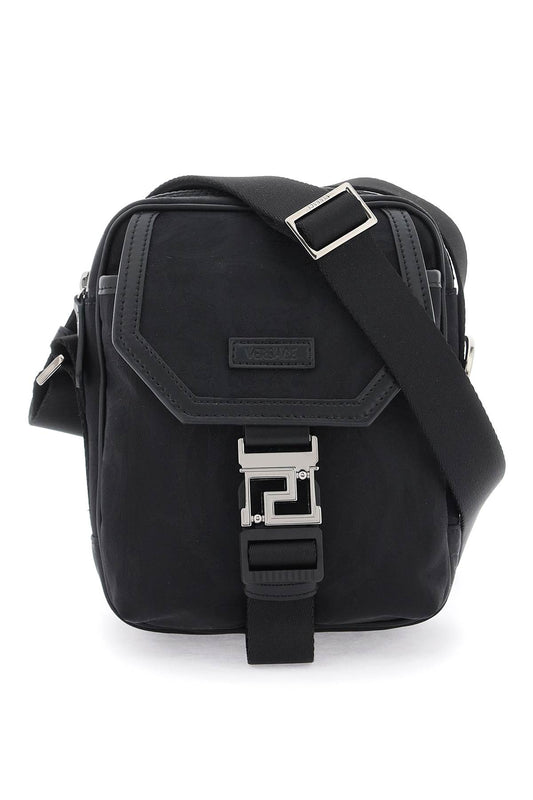 Neo Nylon Crossbody Bag  - Black