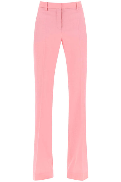 Low Waisted Flared Trousers  - Rosa