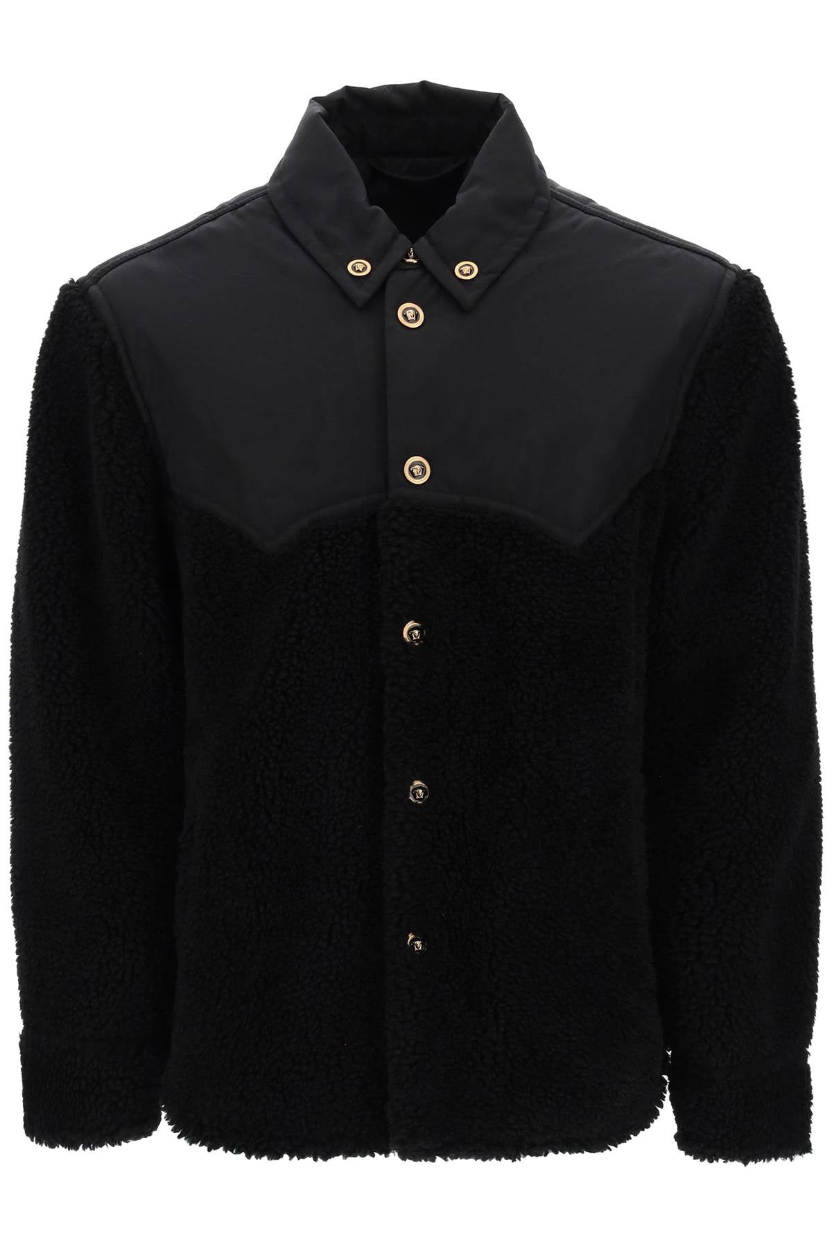 Barocco Silhouette Fleece Jacket  - Nero