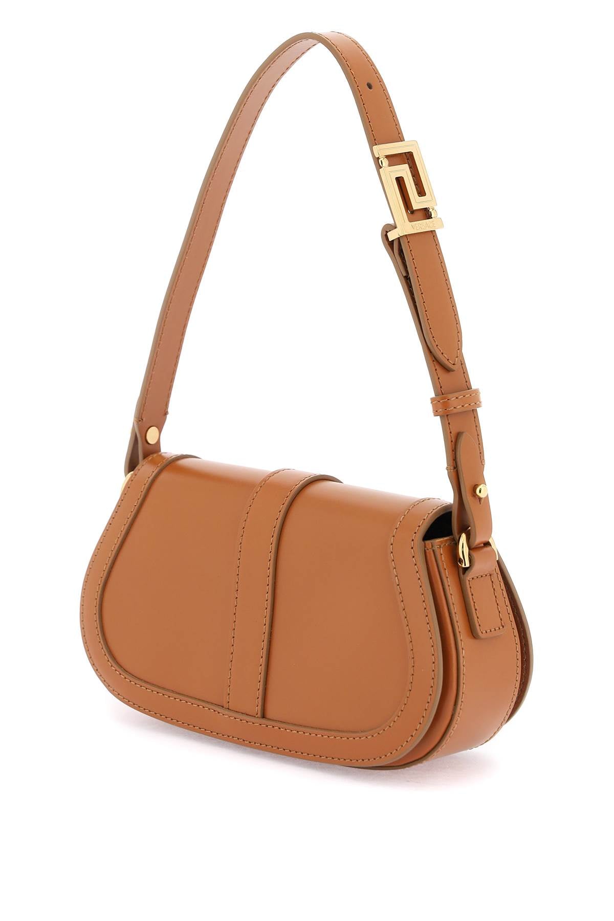 'greca Goddess' Mini Shoulder Bag  - Brown