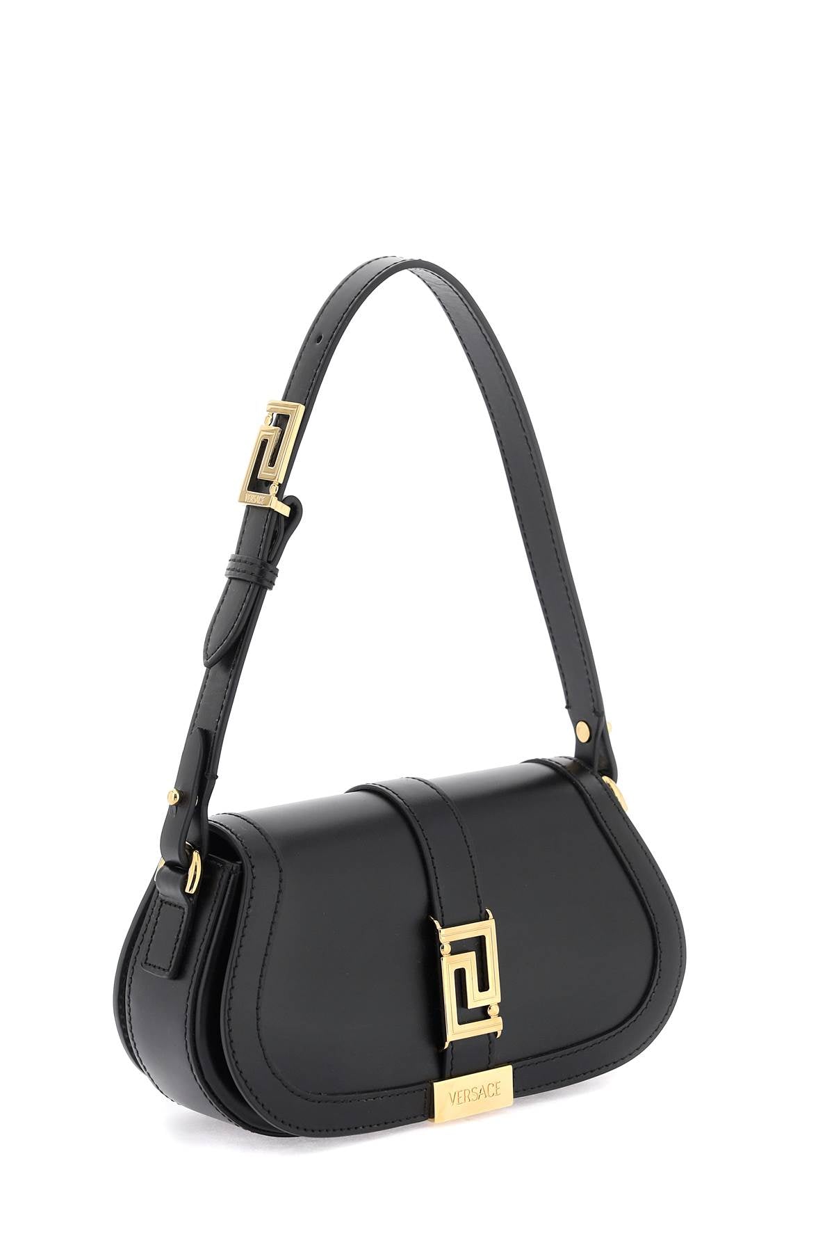 'greca Goddess' Mini Shoulder Bag  - Black