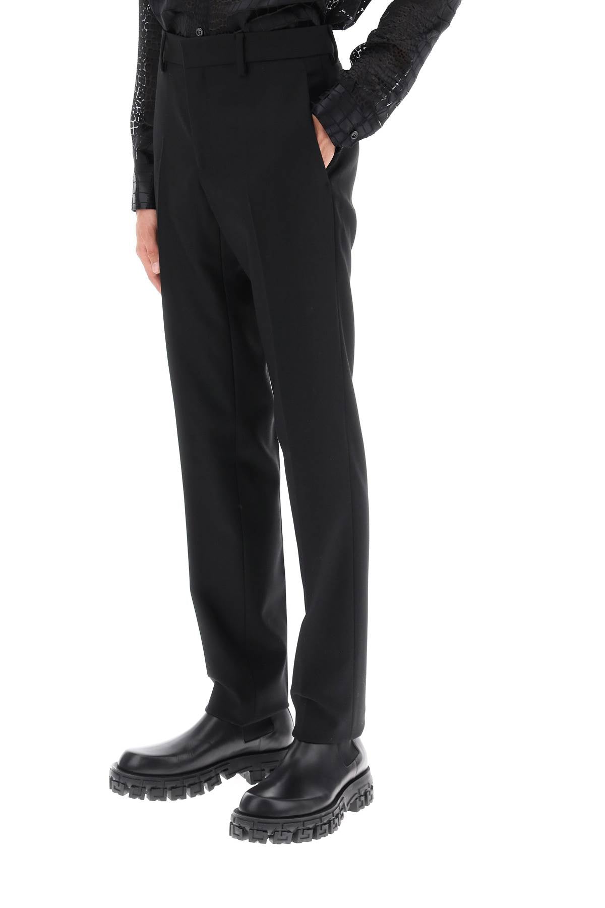 Tailoring Cigarette Pants  - Black