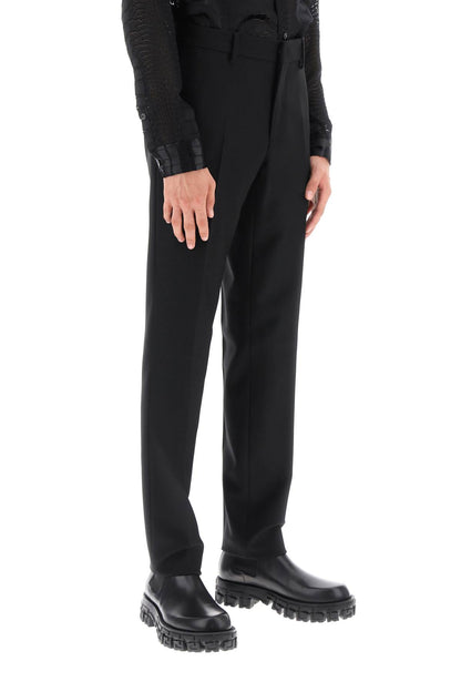 Tailoring Cigarette Pants  - Black