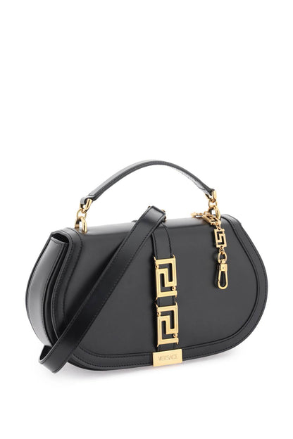 'greca Goddess' Shoulder Bag  - Black