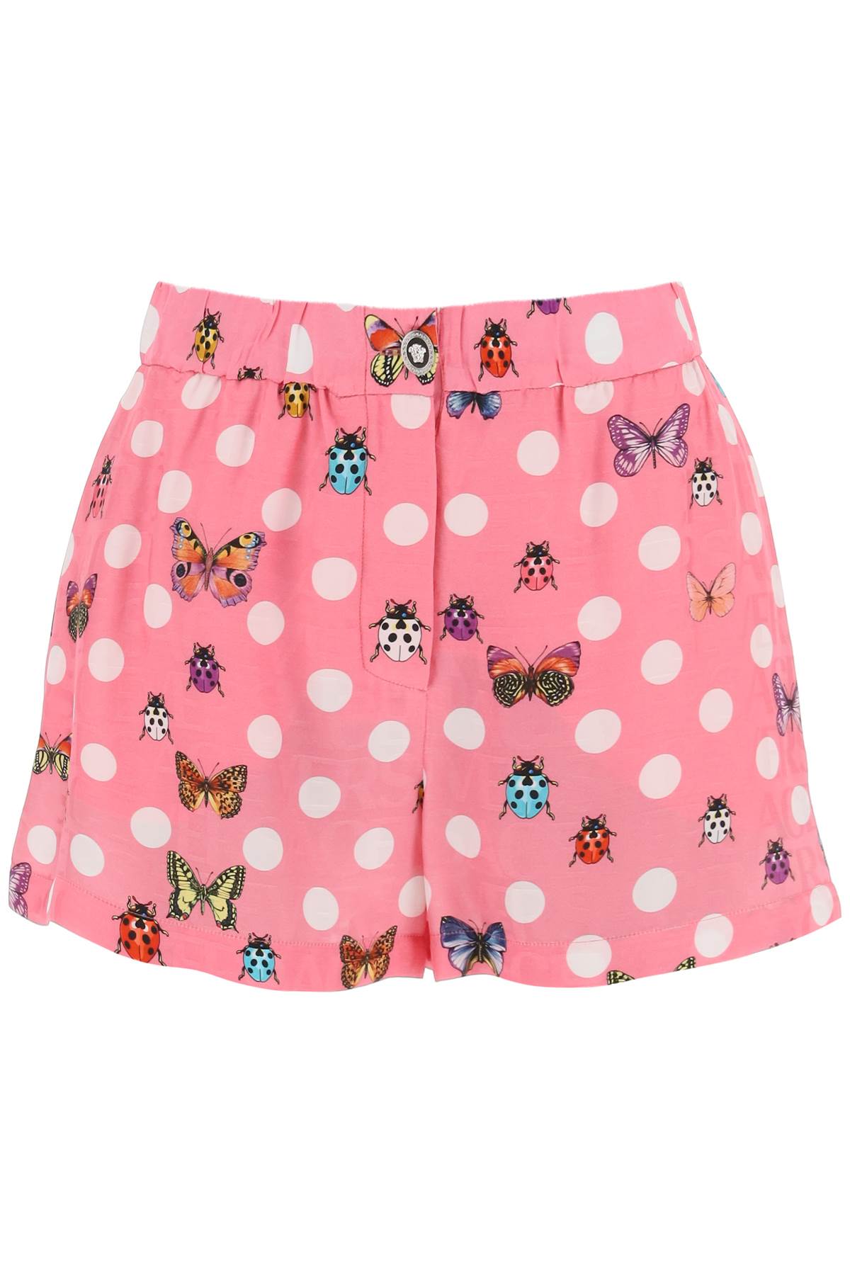 Butterflies&ladybugs Polka Dot Shorts  - Pink