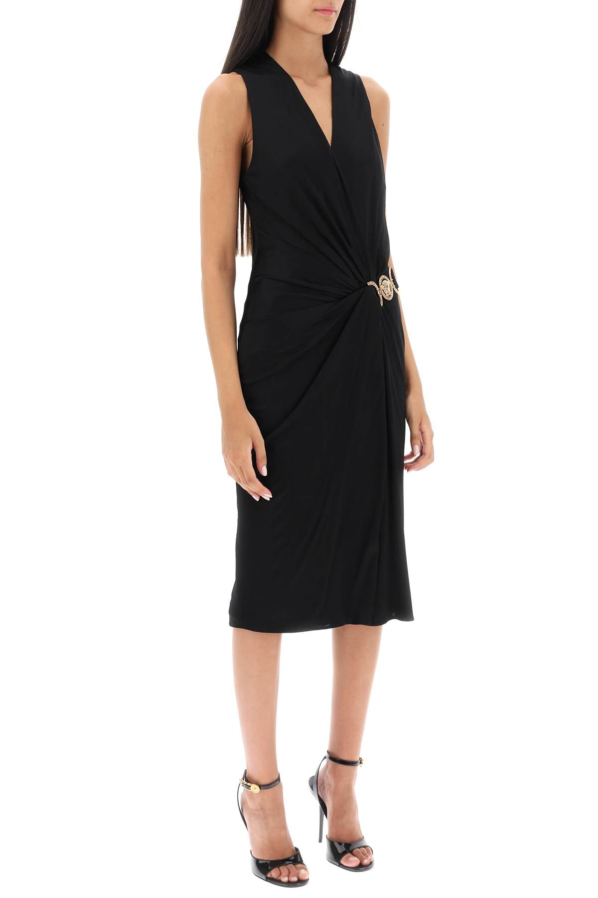 Medusa '95 Midi Dress  - Black