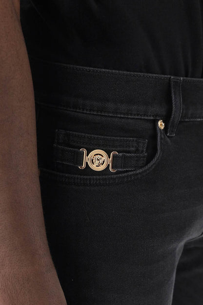 Slim Medusa Biggie Jeans  - Black