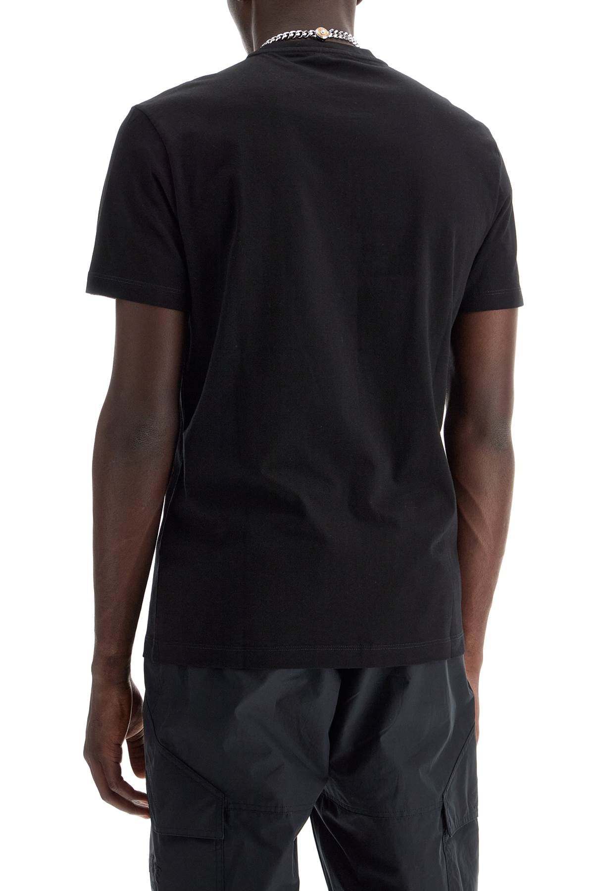 Embroidered Logo T-shirt  - Black