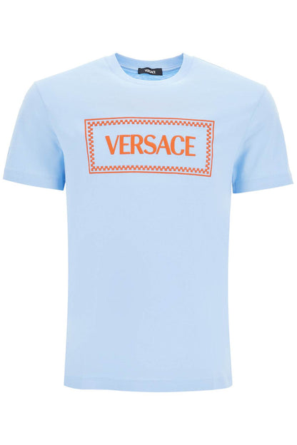 Embroidered Logo T-shirt  - Light Blue