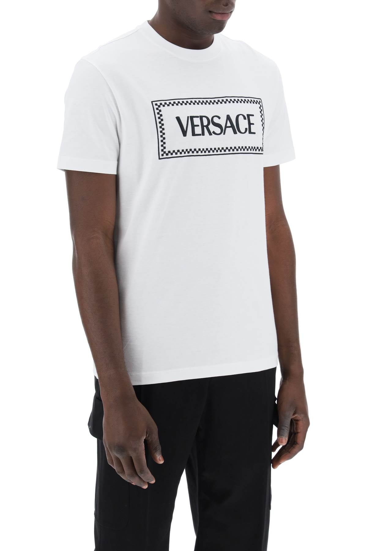 Embroidered Logo T-shirt  - White