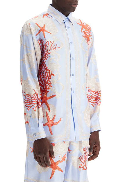 Barocco Sea Silk Shirt  - Light Blue