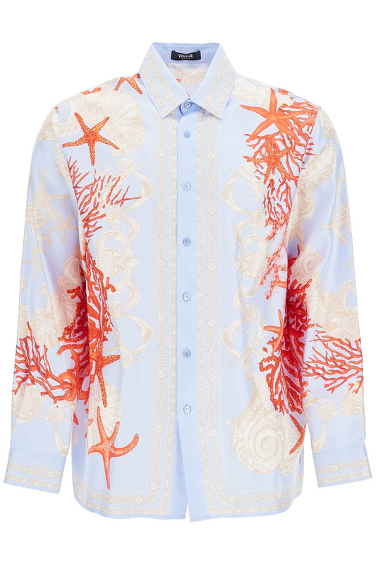 Barocco Sea Silk Shirt  - Light Blue