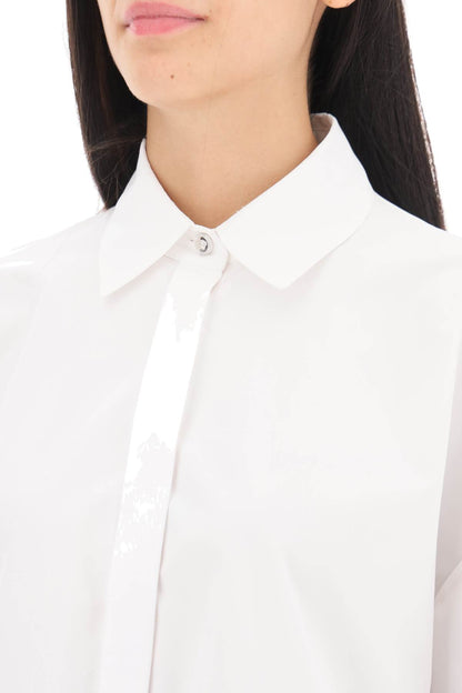 Oversized Poplin Shirt  - White