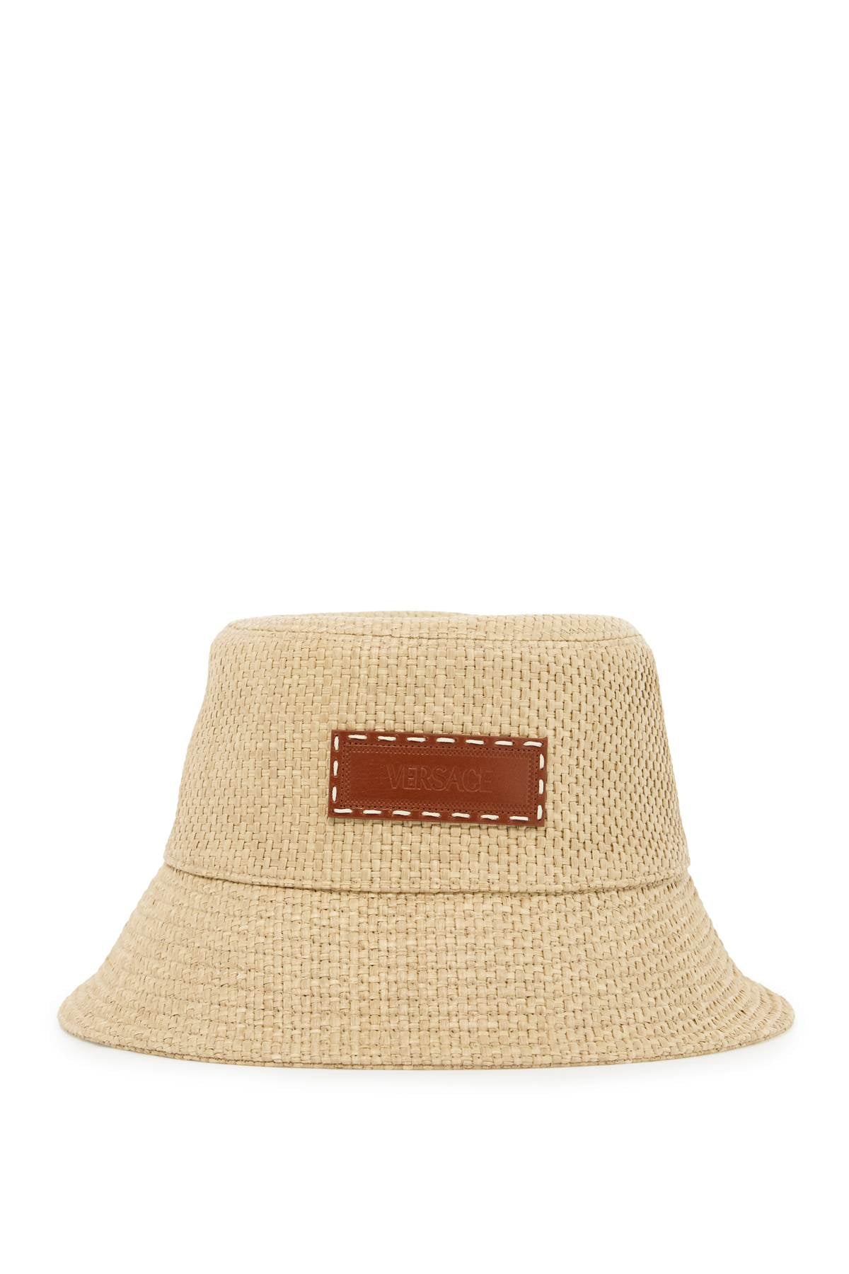 Raffia Bucket Hat For  - Beige