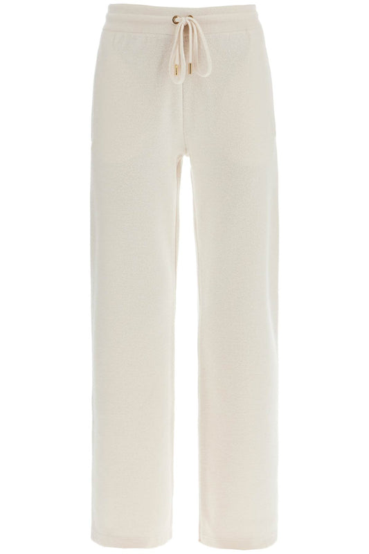 Flared Knit Pants For Women  - White