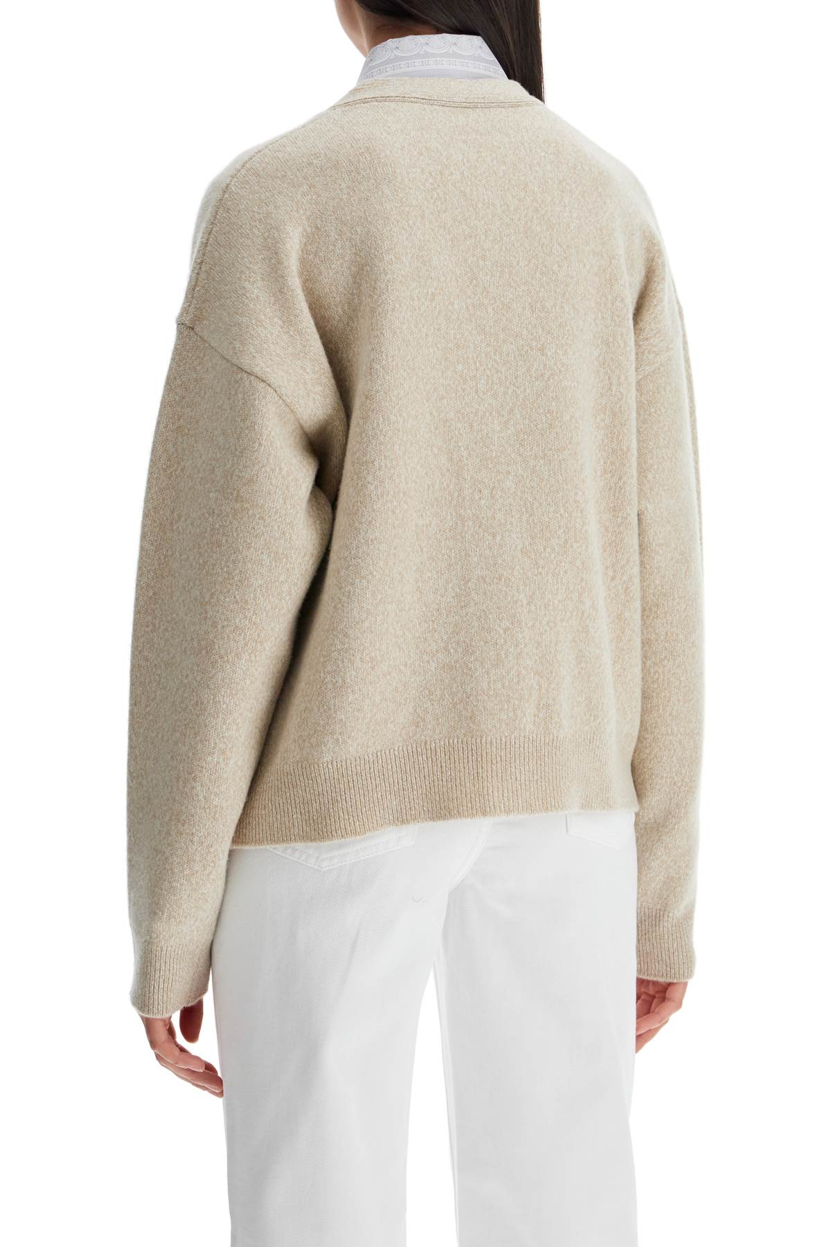 'oversized Wool And Cashmere  - Beige