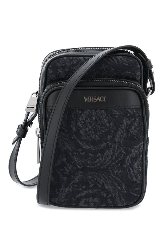 Athena Barocco Crossbody Bag  - Black