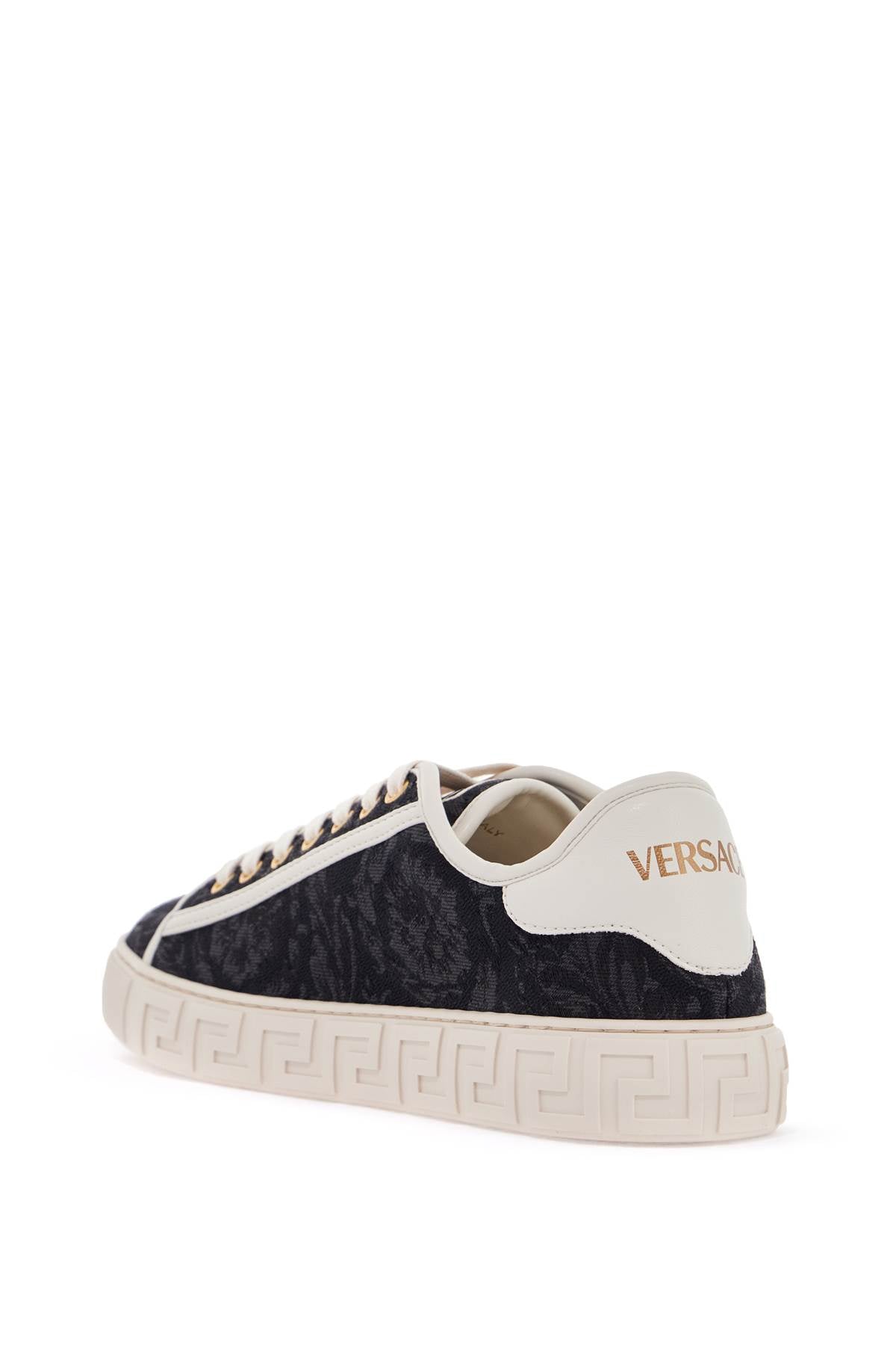 Greca Barocco Sneakers  - Black