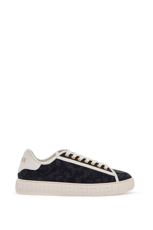 Greca Barocco Sneakers  - Black