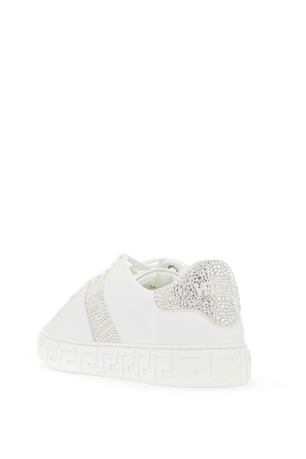 "greca Crystal Sneakers  - White