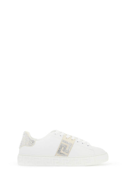 "greca Crystal Sneakers  - White