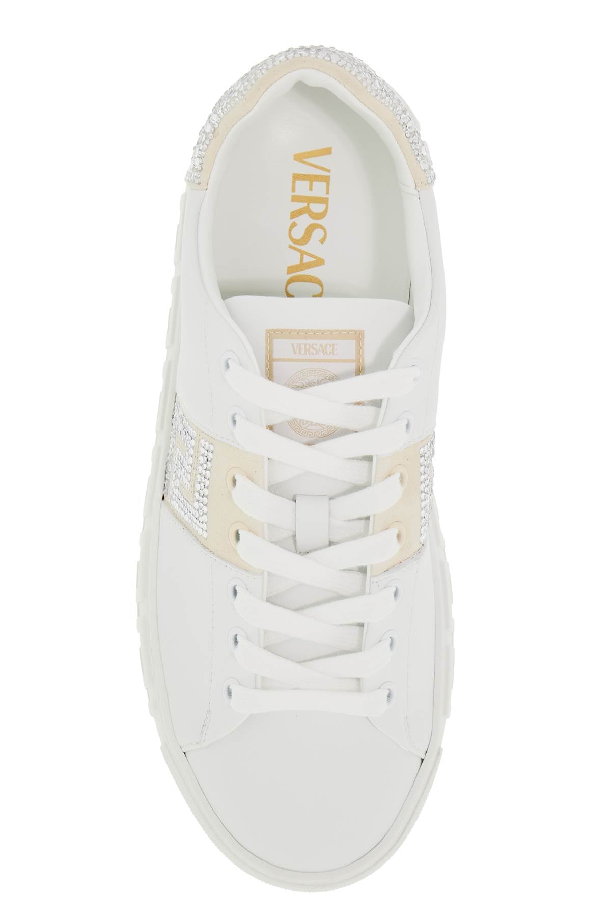 "greca Crystal Sneakers  - White